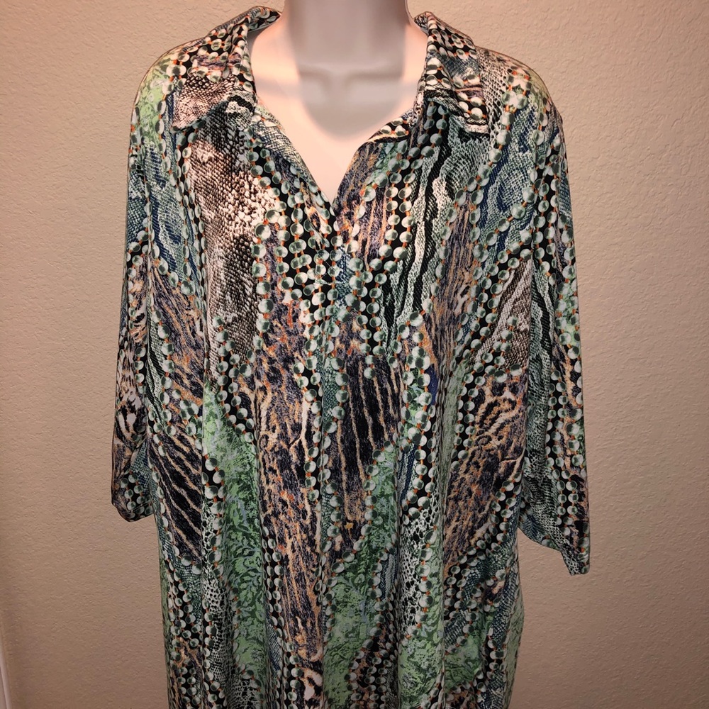 Women with Control - Snakeskin Pattern Tunic